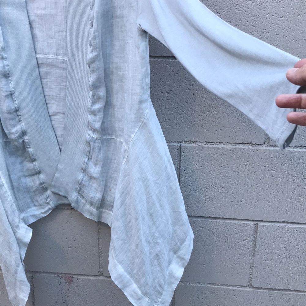 Gray Lightweight Jacket (Maybe Linen Material?) - image 3